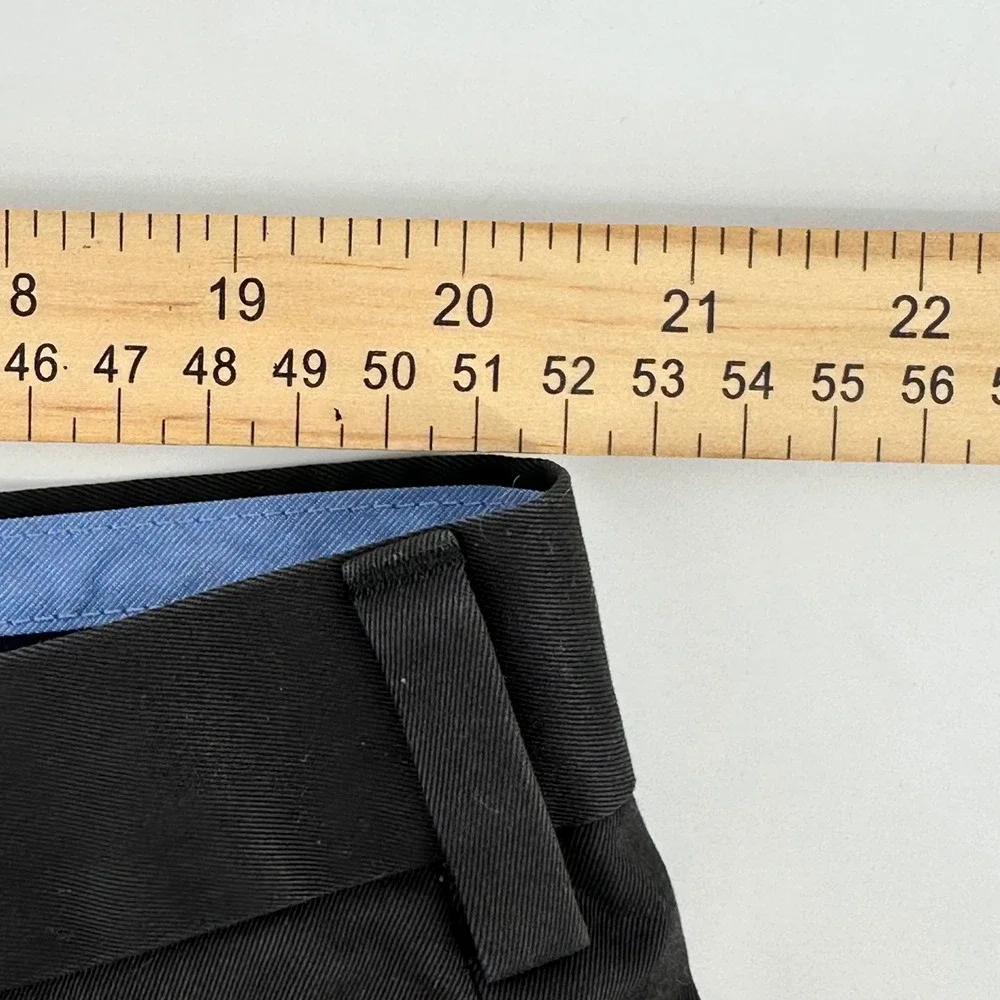 Brooks Brothers Clark Advantage Chino Pants Mens 42x30 Black Cotton Lightweight
